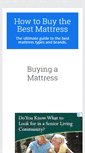 Mobile Screenshot of howtobuythebestmattress.com