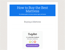 Tablet Screenshot of howtobuythebestmattress.com